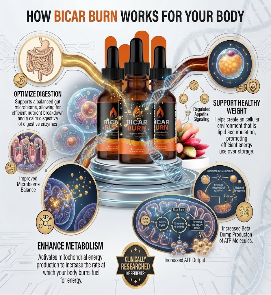 How Bicar Burn works: optimize digestion, support healthy weight, enhance metabolism